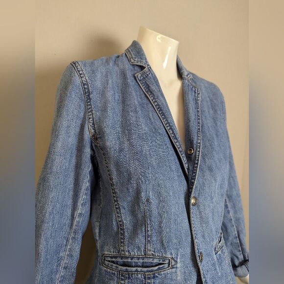 Ralph Lauren 1967 Denim Blazer Jacket Women’s Small Casual Vintage-Inspired S - Picture 7 of 11